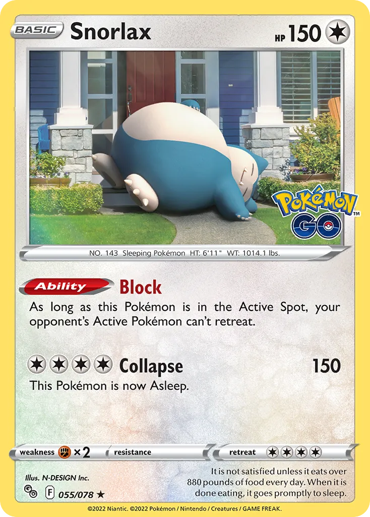 Snorlax #55, Pokémon GO