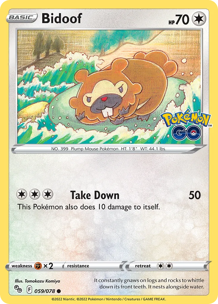 Bidoof #59, Pokémon GO