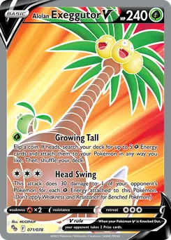 Alolan Exeggutor V #71, Standard