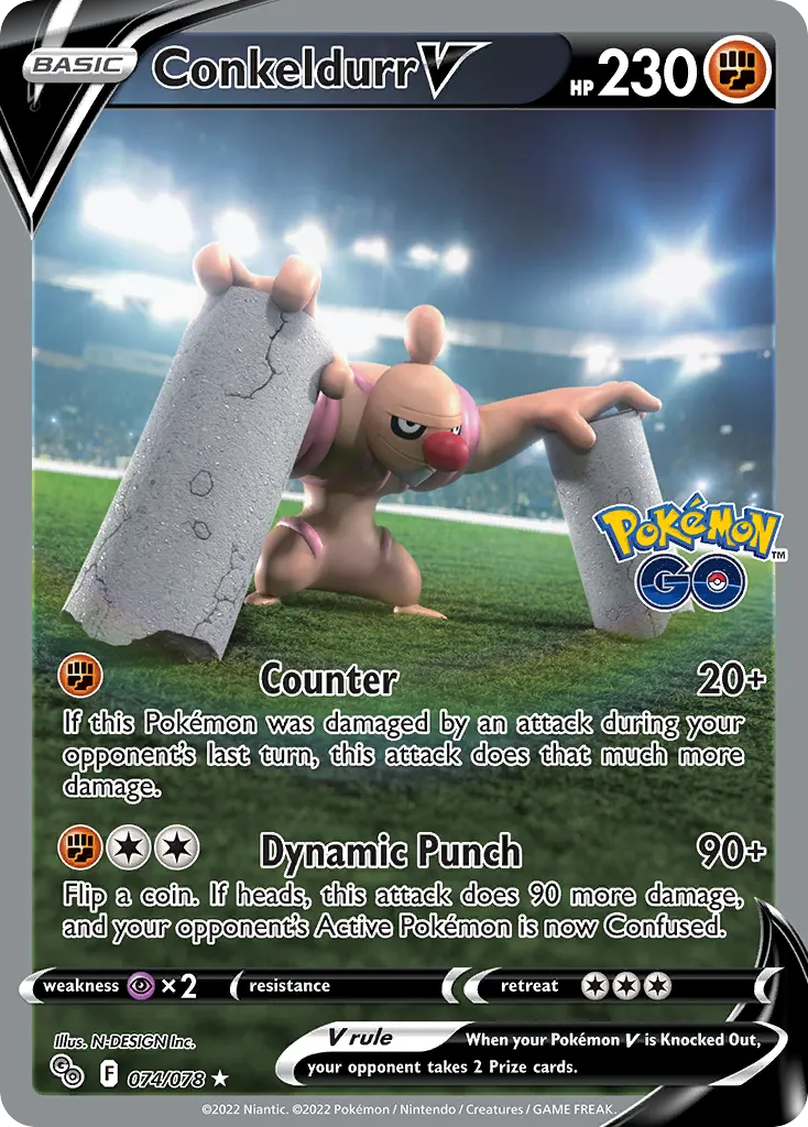Conkeldurr V #74, Pokémon GO