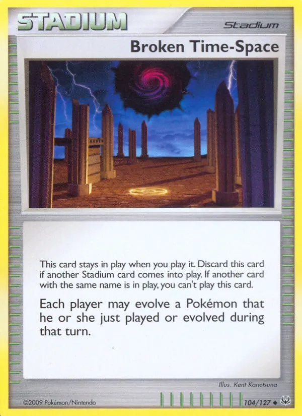 Broken Time-Space #104, Platinum Crosshatch-2011 Pokemon League
