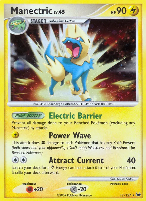 Manectric #11, Platinum Reverse Foil