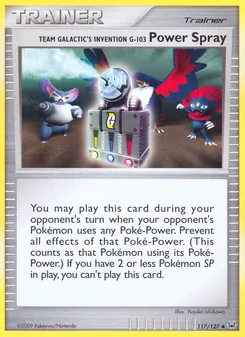 Team Galactic's Invention G-103 Power Spray #117, Platinum