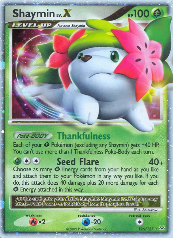Shaymin LV.X #126, Platinum
