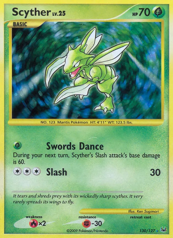 Scyther #130, Platinum