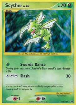 Scyther #130, Standard
