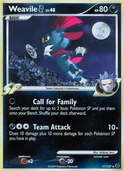 Weavile G #17, Reverse Foil