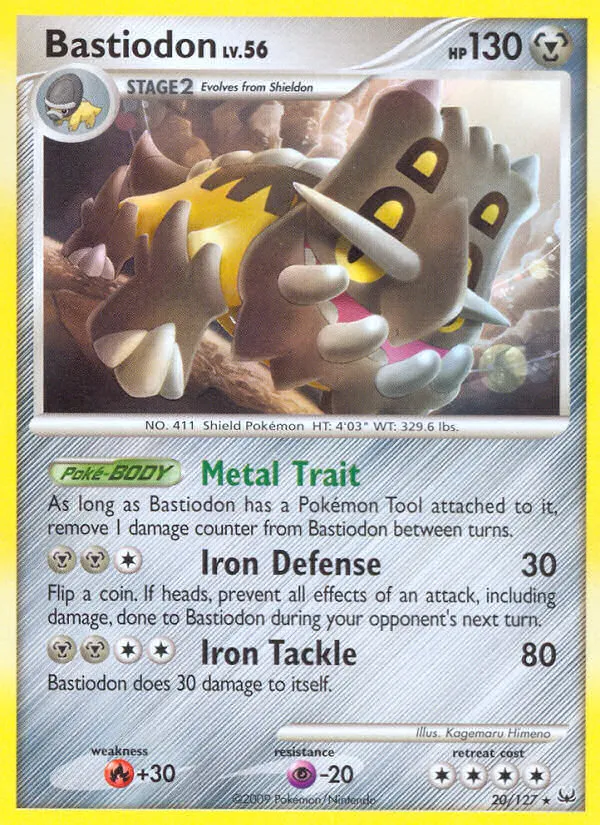 Bastiodon #20, Platinum Reverse Foil