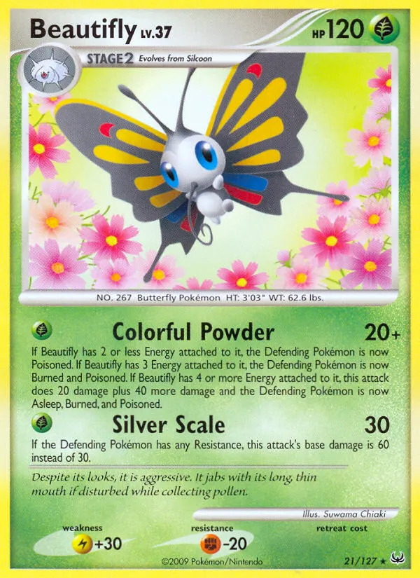 Beautifly #21, Platinum Reverse Foil