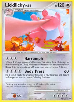 Lickilicky #33, Reverse Foil