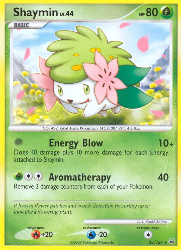 Shaymin #38, Platinum Reverse Foil
