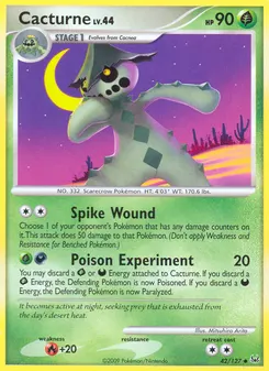 Cacturne #42, Reverse Foil