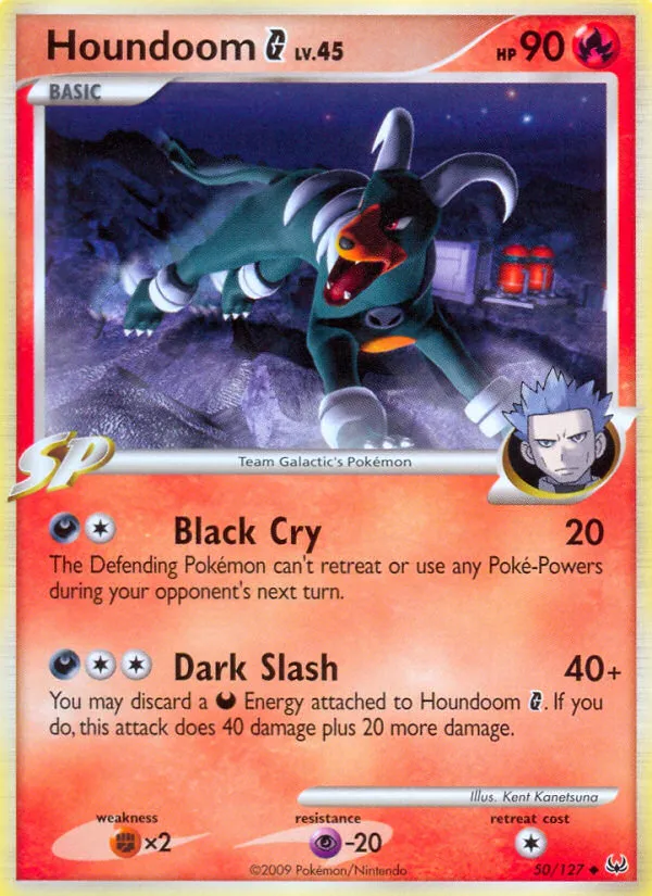 Houndoom G #50, Platinum Reverse Foil