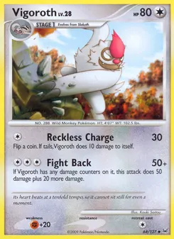 Vigoroth #64, Reverse Foil