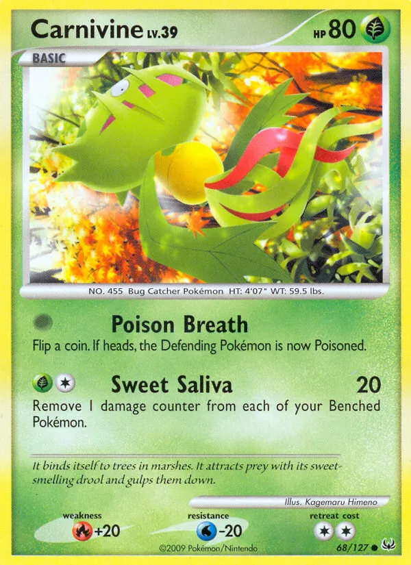 Carnivine #68, Platinum Reverse Foil