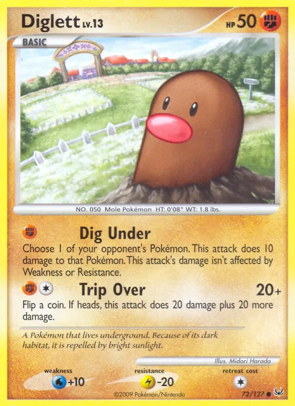 Diglett #72, Platinum