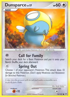 Dunsparce #73, Reverse Foil