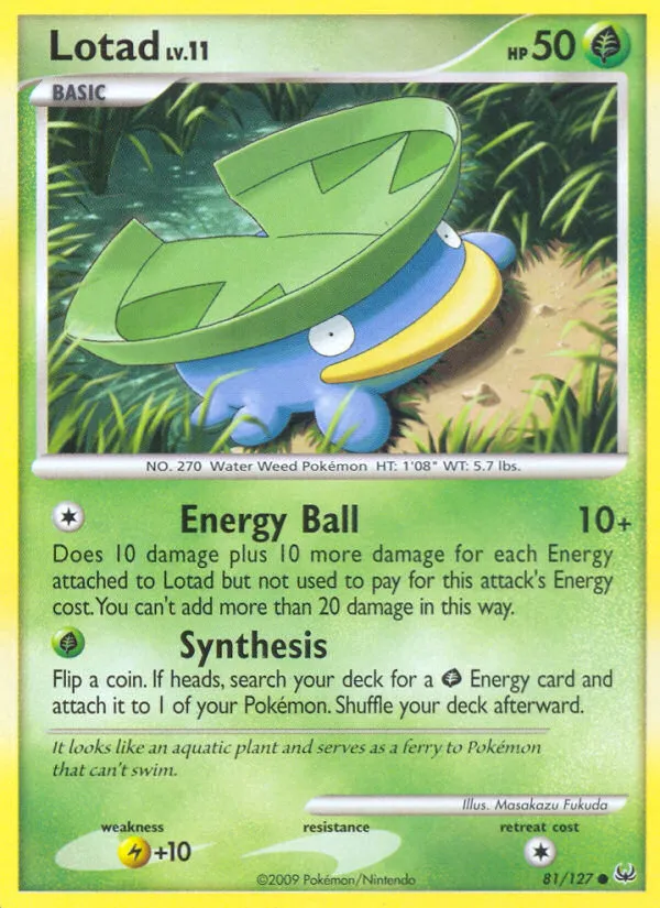 Lotad #81, Platinum Reverse Foil
