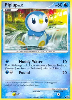 Piplup #85, Reverse Foil