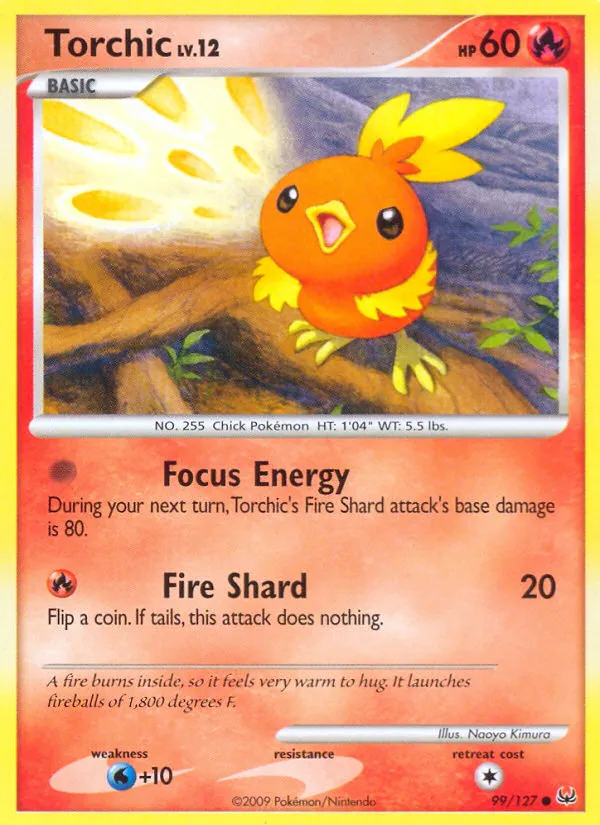 Torchic #99, Platinum Reverse Foil