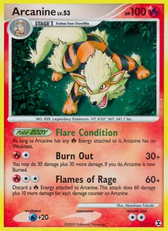 Arcanine #1, Reverse Foil