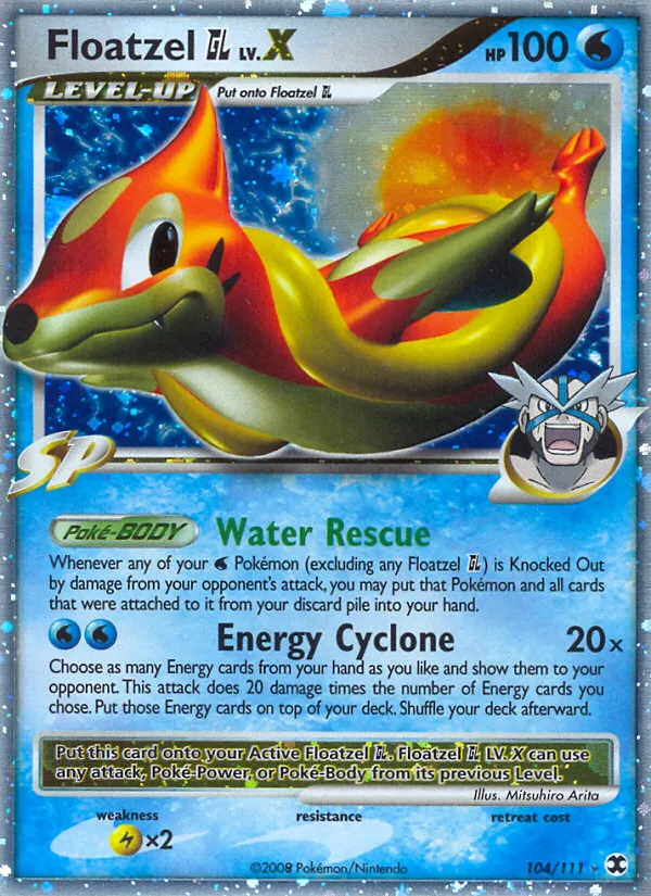 Floatzel GL LV.X #104, Rising Rivals