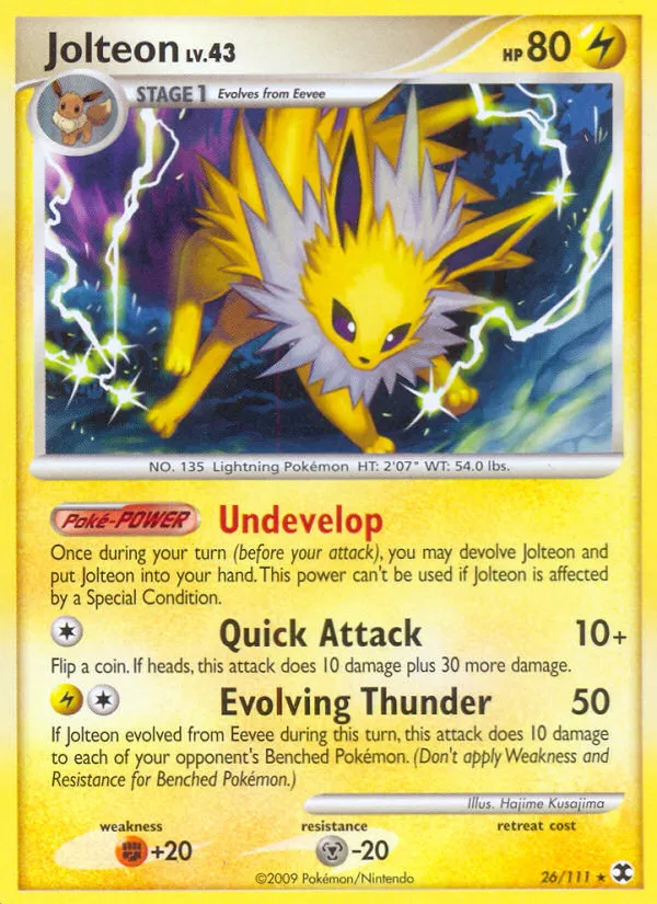 Jolteon #26, Rising Rivals Reverse Foil
