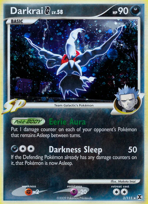 Darkrai G #3, Rising Rivals Reverse Foil