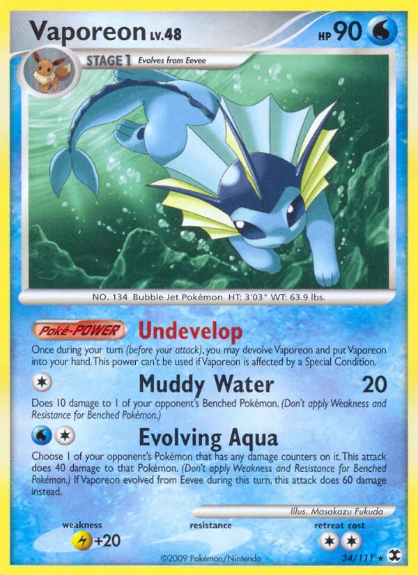 Vaporeon #34, Rising Rivals