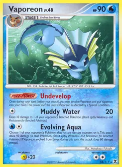 Vaporeon #34, Reverse Foil