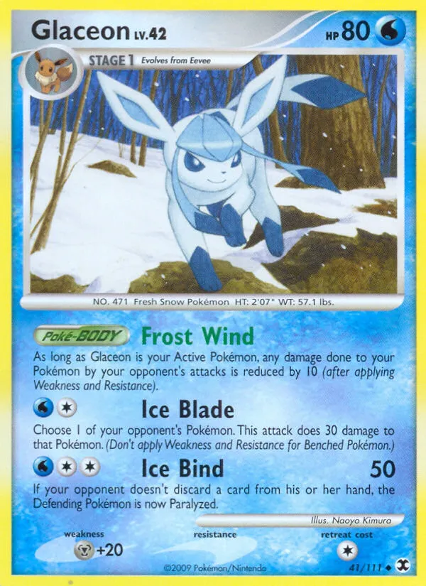 Glaceon #41, Rising Rivals Reverse Foil
