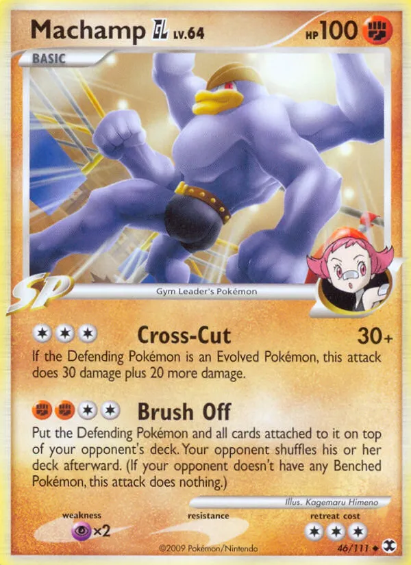 Machamp GL #46, Rising Rivals Reverse Foil