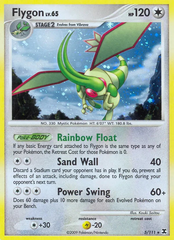 Flygon #5, Rising Rivals Reverse Foil