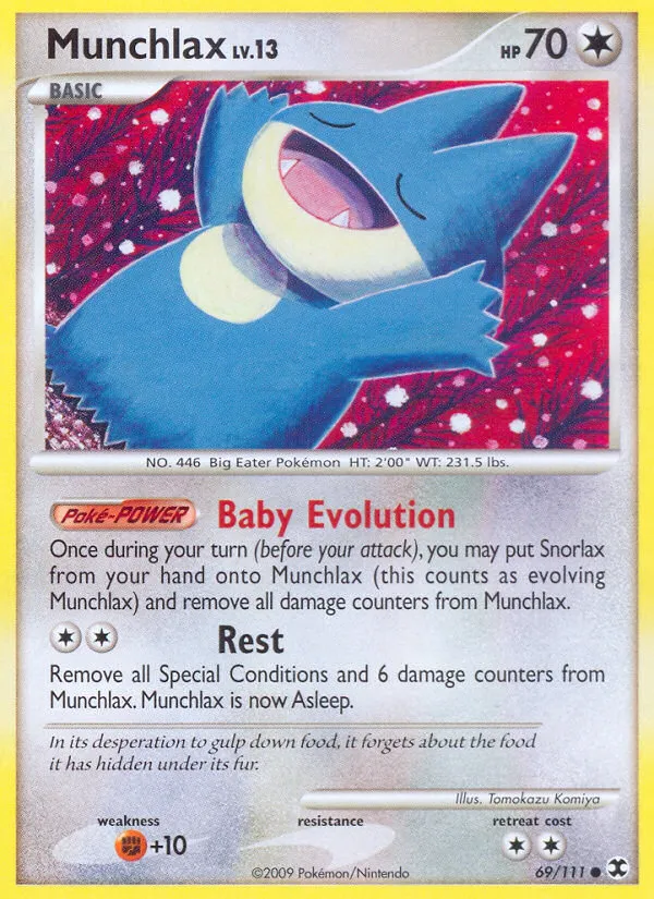 Munchlax #69, Rising Rivals Chicago '09 Stamp