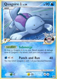 Quagsire GL #76, Reverse Foil