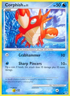 Corphish #100, Reverse Foil