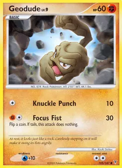 Geodude #105, Reverse Foil