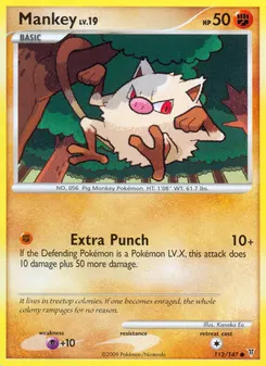 Mankey #112, Reverse Foil