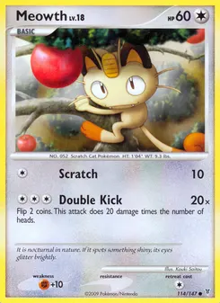 Meowth #114, Reverse Foil