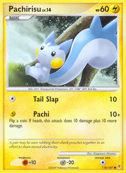 Pachirisu #118, Reverse Foil