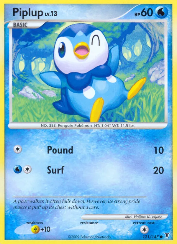 Piplup #121, Supreme Victors Reverse Foil
