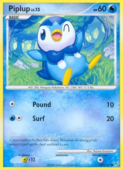 Piplup #121, Reverse Foil