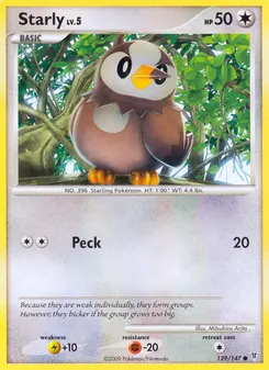 Starly #129, Reverse Foil
