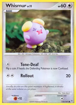 Whismur #132, Reverse Foil