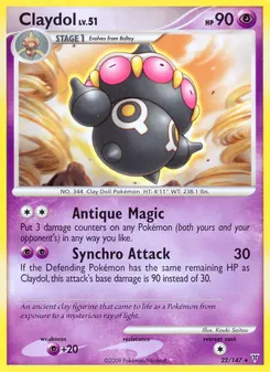 Claydol #22, Reverse Foil