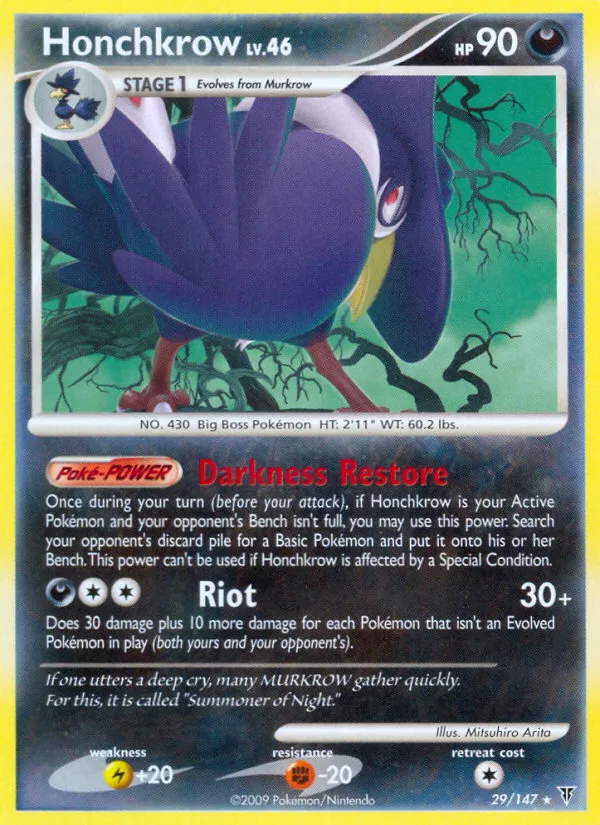 Honchkrow #29, Supreme Victors Reverse Foil