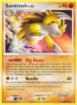 Sandslash #42, Reverse Foil