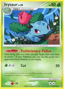 Ivysaur #62, Reverse Foil