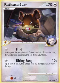 Raticate G #78, Reverse Foil