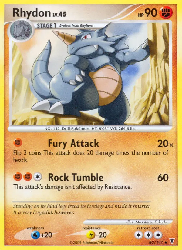 Rhydon #80, Supreme Victors Reverse Foil